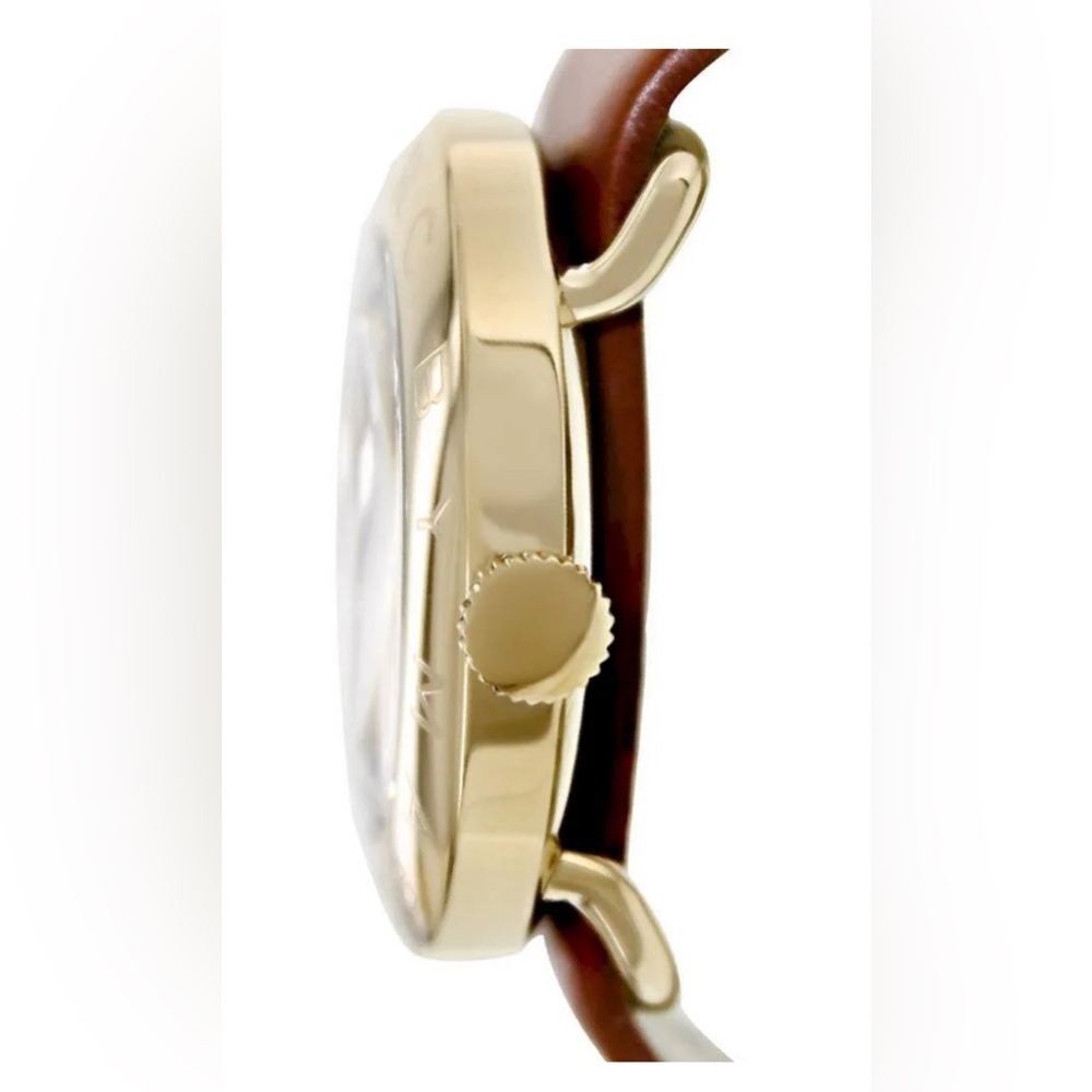 Marc By Marc Jacobs Ladies Amy White Dial Brown Genuine Leather Watch GUC - Picture 7 of 9